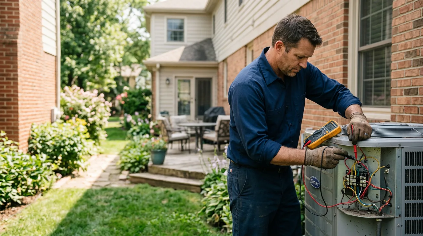HVAC technician working near Sahuarita, AZ